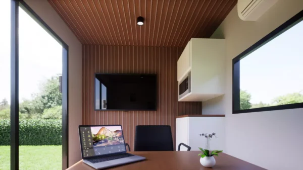 10'x8' Heated and Cooled Luxury Shipping Container Office - Image 2