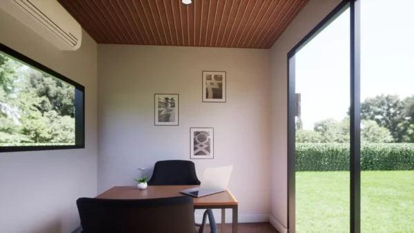 10'x8' Heated and Cooled Luxury Shipping Container Office - Image 3