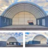 40'x40'x13' Shipping Container Shelter + End Wall