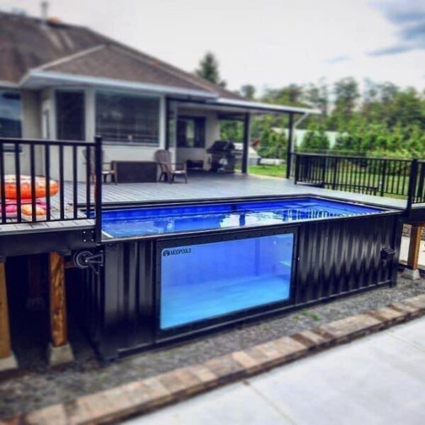 Prefab outdoor fiberglass pool container swimming pool
